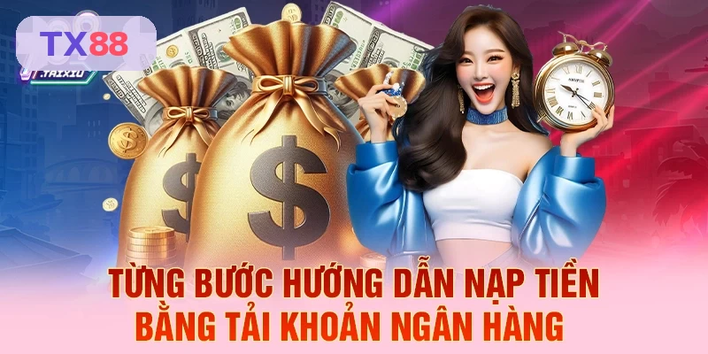 Hướng dẫn các bước nạp tiền TX88 qua ngân hàng chi tiết